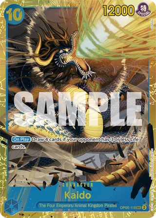 Kaido (Alternate Art) #OP05-118-alternate-art · Premium Booster -The Best- One Piece card