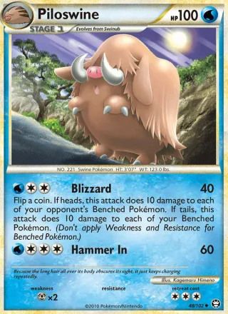 Piloswine #48 · Triumphant Pokémon card