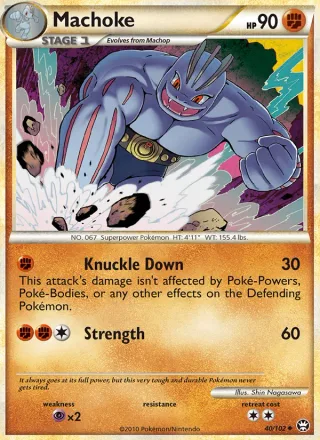 Machoke #40 · Triumphant Pokémon card