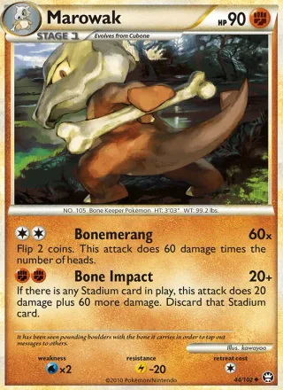 Marowak #44 · Triumphant Pokémon card