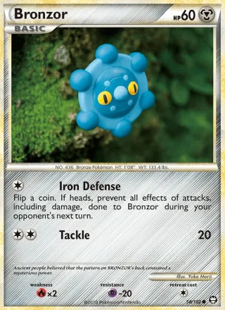 Bronzor #58 · Triumphant Pokémon card