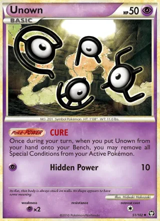 Unown #51 · Triumphant Pokémon card
