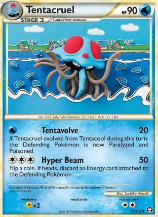 Tentacruel #50 · Triumphant Pokémon card
