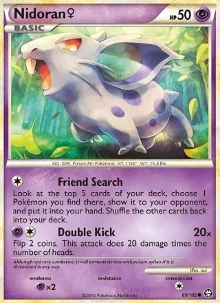 Nidoran ♀ #69 · Triumphant Pokémon card
