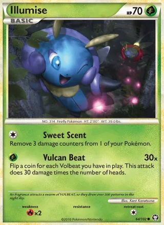 Illumise #64 · Triumphant Pokémon card
