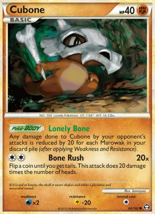 Cubone #60 · Triumphant Pokémon card