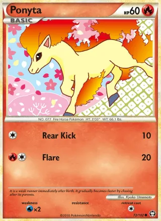 Ponyta #72 · Triumphant Pokémon card