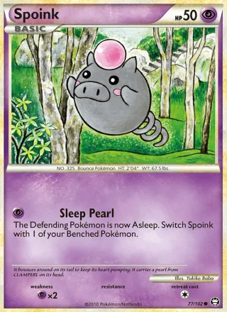 Spoink #77 · Triumphant Pokémon card