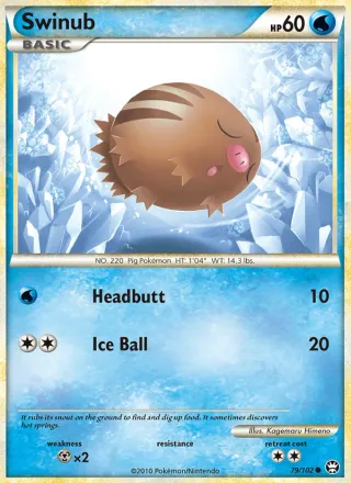 Swinub #79 · Triumphant Pokémon card