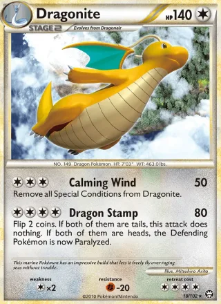 Dragonite #18 · Triumphant Pokémon card