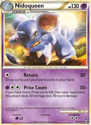 Nidoqueen #28 · Triumphant Pokémon card