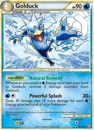 Golduck #22 · Triumphant Pokémon card