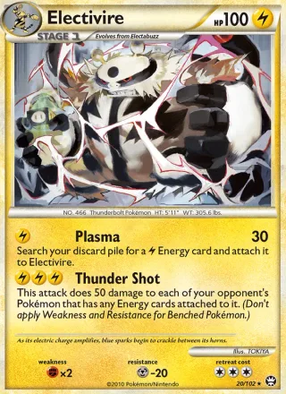 Electivire #20 · Triumphant Pokémon card