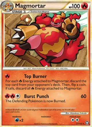 Magmortar #27 · Triumphant Pokémon card