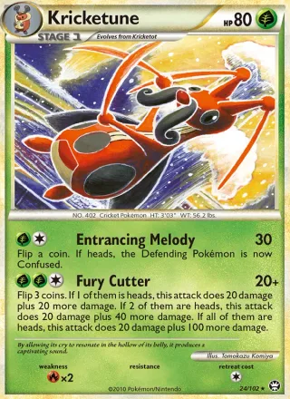 Kricketune #24 · Triumphant Pokémon card