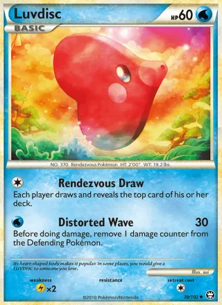 Luvdisc #39 · Triumphant Pokémon card