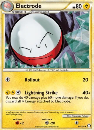 Electrode #34 · Triumphant Pokémon card