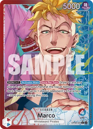 Marco (Parallel) #OP08-002-parallel · Two Legends One Piece card