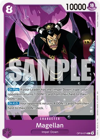 Magellan #OP16-074 · The Time of Battle Release Event Cards One Piece card
