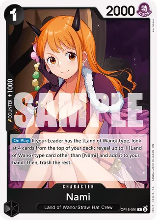 Nami #OP16-091 · The Time of Battle One Piece card