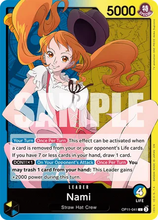 Nami #OP11-041 · A Fist of Divine Speed One Piece card