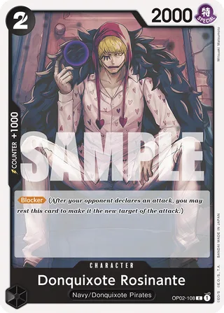 Donquixote Rosinante (Store Championship 2023 Participation Pack Vol.1) #OP02-108-store-championship-2023-participation-pack-vol-1 · One Piece Promotion Cards One Piece card