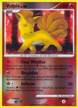 Vulpix · Platinum Pokémon card