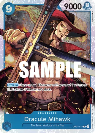 Dracule Mihawk #OP01-070 · Romance Dawn One Piece card