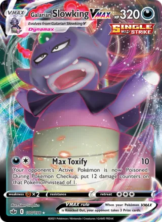 Galarian Slowking VMAX #100 · Chilling Reign Pokémon card