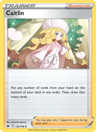 Caitlin #132 · Chilling Reign Pokémon card