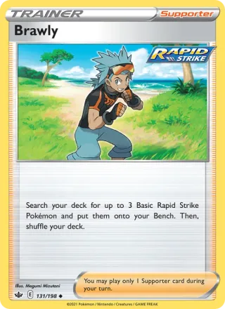 Brawly #131 · Chilling Reign Pokémon card