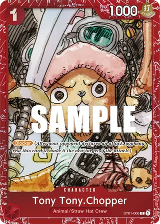 Tony Tony.Chopper (Treasure Cup) #ST01-006-treasure-cup · One Piece Promotion Cards One Piece card