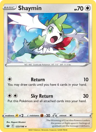 Shaymin #123 · Chilling Reign Pokémon card