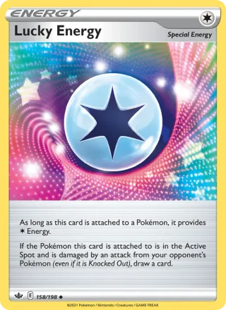Lucky Energy #158 · Chilling Reign Pokémon card