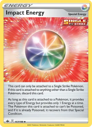 Impact Energy #157 · Chilling Reign Pokémon card