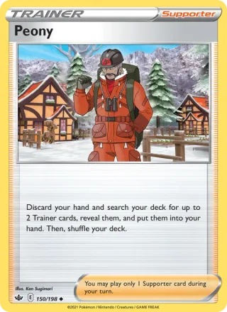 Peony #150 · Chilling Reign Pokémon card