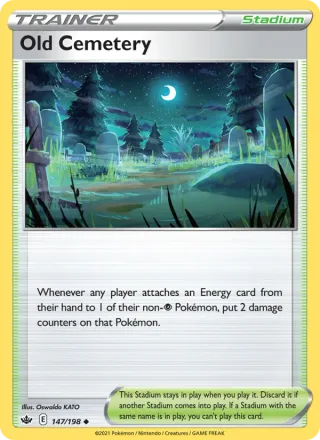 Old Cemetery #147 · Chilling Reign Pokémon card