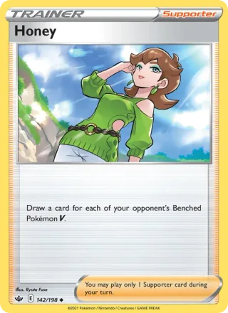 Honey #142 · Chilling Reign Pokémon card