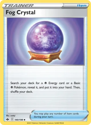 Fog Crystal #140 · Chilling Reign Pokémon card