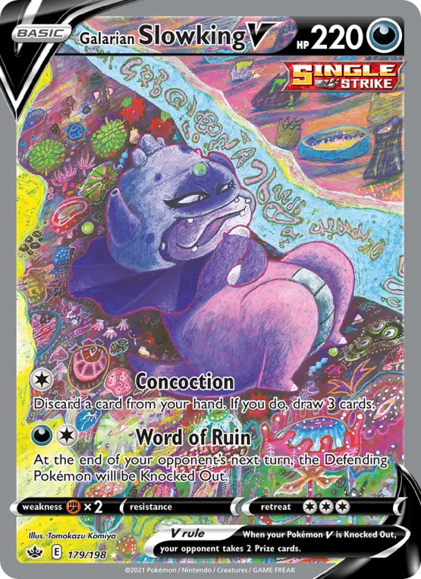 Galarian Slowking V full card art
