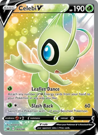 Celebi V #160 · Chilling Reign Pokémon card