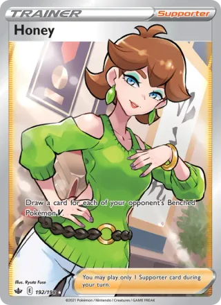 Honey #192 · Chilling Reign Pokémon card