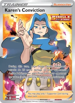 Karen's Conviction #193 · Chilling Reign Pokémon card