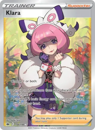 Klara #194 · Chilling Reign Pokémon card