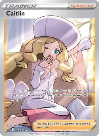 Caitlin #189 · Chilling Reign Pokémon card
