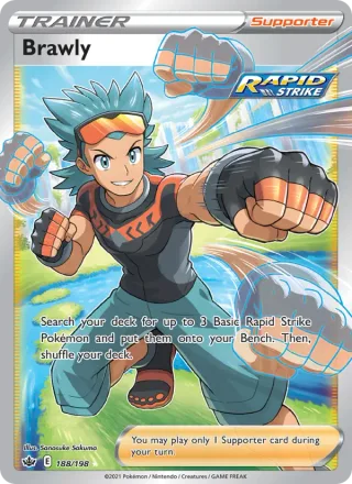 Brawly #188 · Chilling Reign Pokémon card