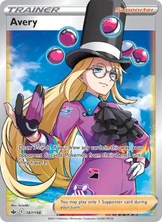 Avery #187 · Chilling Reign Pokémon card