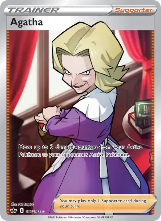 Agatha #186 · Chilling Reign Pokémon card