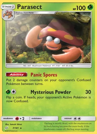 Parasect #7 · Team Up Pokémon card