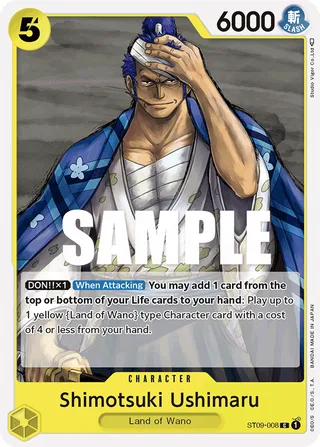 Shimotsuki Ushimaru #ST09-008 · ST-09: Starter Deck 9 Yamato One Piece card